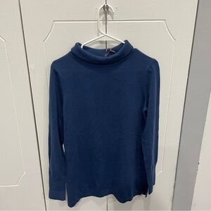 NWT Magnolia Grace Blue Knit Turtle Neck Sweater